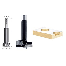 Amana Tool - 420508 Carbide Tipped Boring Bit with Spurs 1-1/2 Dia x 1/2" Shank