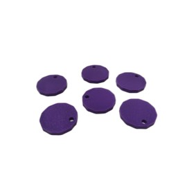 eTech4Us 6 Pack Purple Trolley Coin Token Removable Supermarket £1 One Pound Shopping Cart Holder - 3D Printed