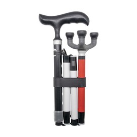 VISIONU Adjustable Folding Walking Cane for The Blind, 84cm - 96cm Walking Stick ,Folds Down 4 Sections 4ZG-01BM