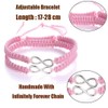 AidShunn Bracelets infinity Braided Handcrafted Adjustable Braided for Men Women