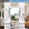 Eockatoo Sliding Glass Patio Door Handle Replacement Set with Key