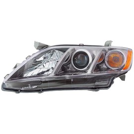 HEADLIGHTSDEPOT Driver Side CAPA Certified Headlight Compatible with 2007-2009 Toyota Camry SE USA Built