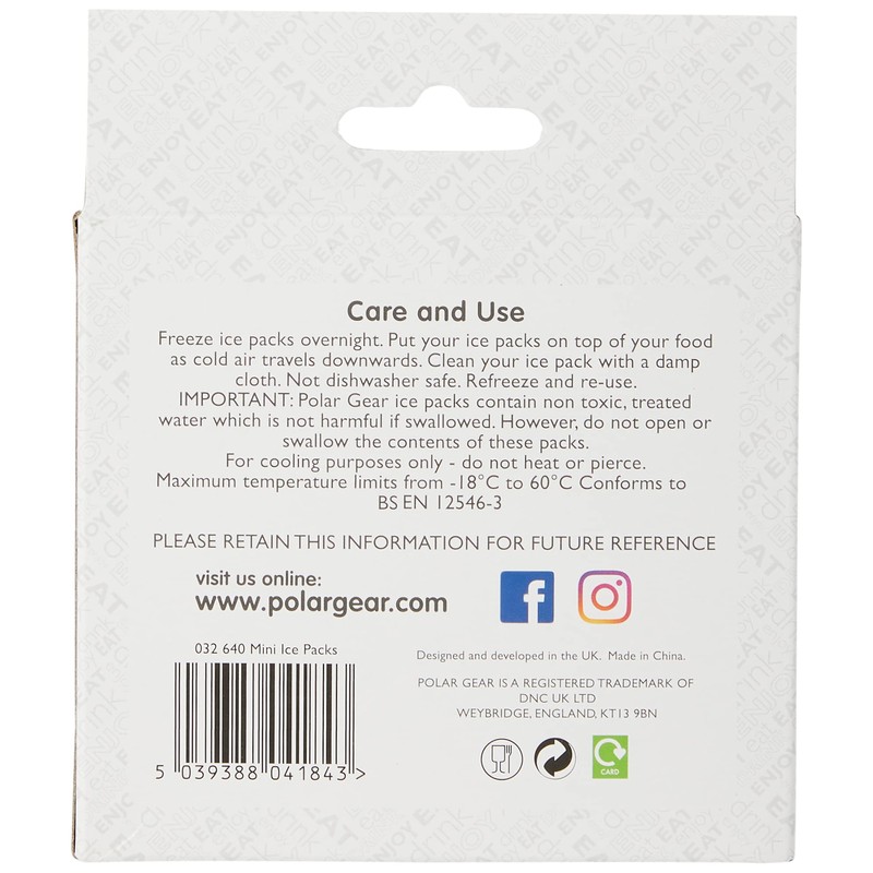 Polar Gear ice Pack, Silver and Blue, 10cmx10cm