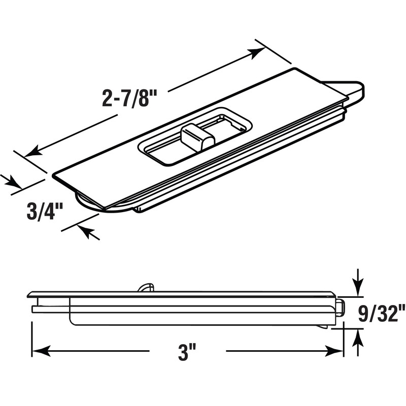 Prime-Line F 2734 Tilt Latch Pair, White Plastic Construction, Spring-Loaded,
