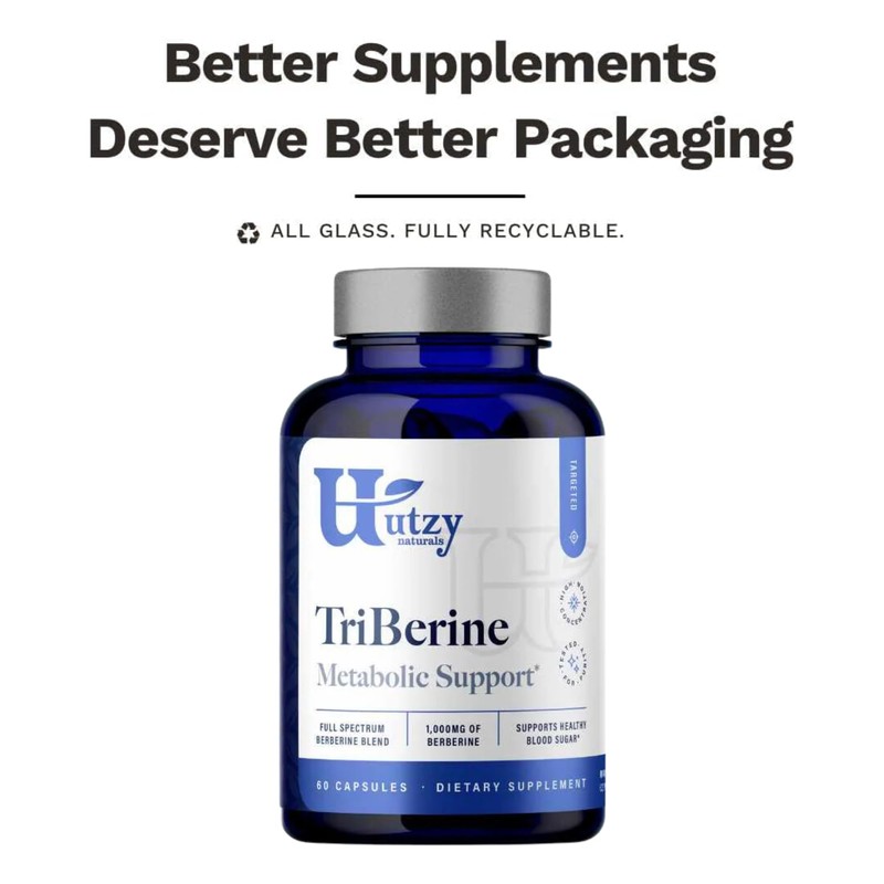 Utzy Naturals TriBerine | 1,000 mg of Full Spectrum Berberine