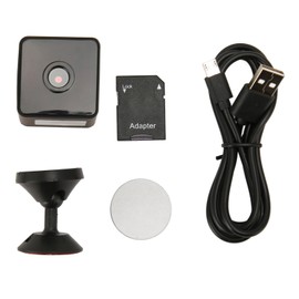 Home Surveillance Camera Smart Remote HD 1080P Motion Detection Infrared Night Vision Wireless WiFi Camera for Indoor Camera, 64G Memory Card