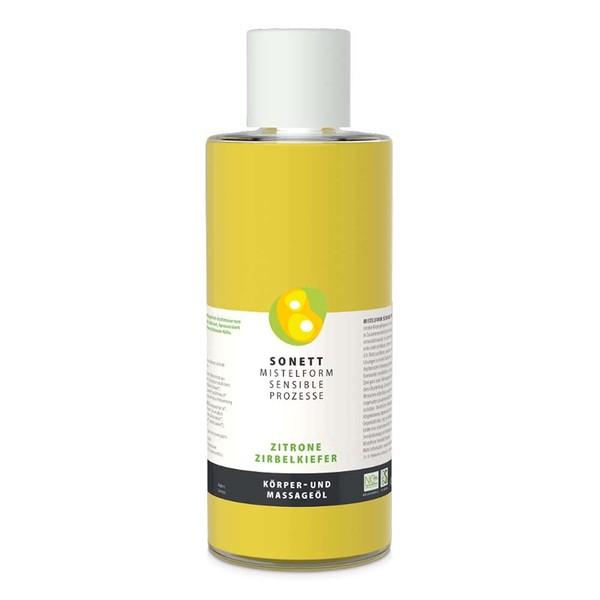 Sonett Mistletoe Shape Body & Massage Oil, Lemon Swiss Pine 485 ml