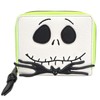 Loungefly Nightmare Before Christmas Jack Skellington Wallet, White, Standard