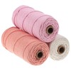 TEHAUX Yarn Cotton 3 Skeins Set Ideal for Beginner Crocheting