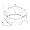 6 Pack of 16 in Planting Rings for Watering Plants