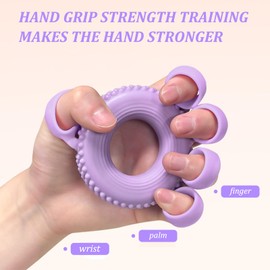 Handtrainer Fingertrainer Ball Set – Silikon Finger Stretcher mit 3 Widerstandsstufen Hand Grip Strengthener Trainer für Arthrose Training, Griffstärkung, Stressabbau und Rehabilitation