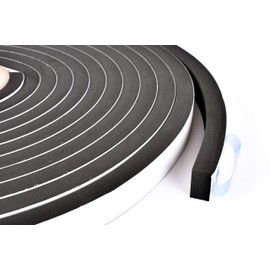 Sponge Neoprene Stripping W/Adhesive 3/4in Wide X 1/2in Thick X 25ft Long