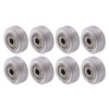 16Pcs 3D Printer Polycarbonate Pulley Transparent Rustproof Robust Bearing Pulley