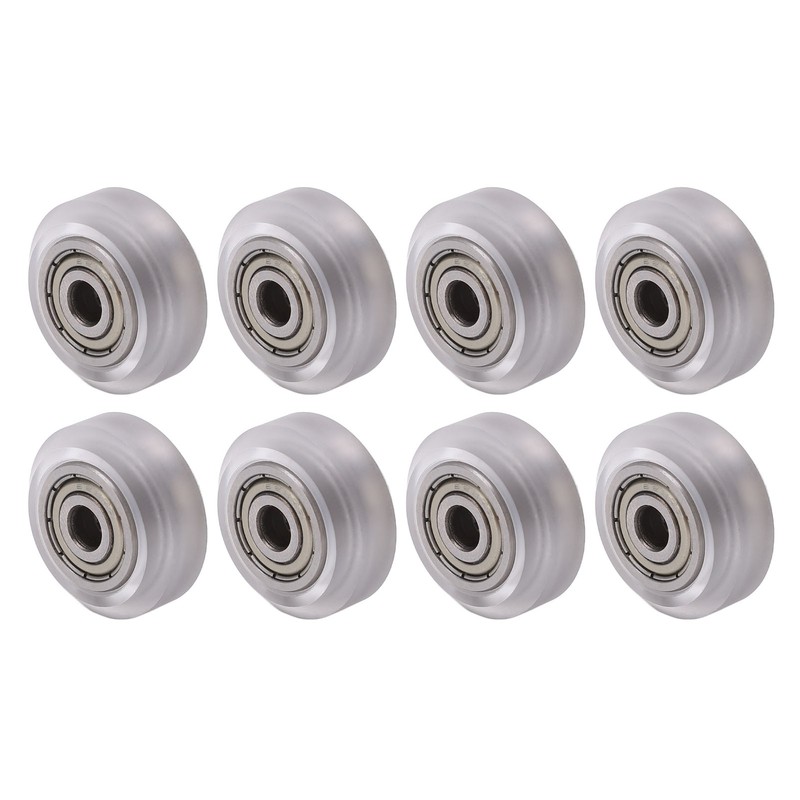 16Pcs 3D Printer Polycarbonate Pulley Transparent Rustproof Robust Bearing Pulley