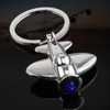 3D Airplane Model Keychain Key Ring Creative Aircraft Keyfob Birthday