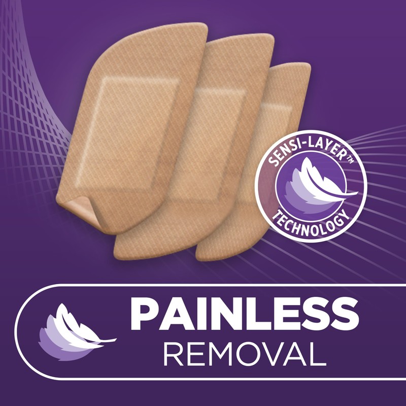 Band-Aid Brand Adhesive Bandages for Sensitive Skin, Hypoallergenic First Aid