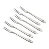 Callyne 12-Piece Stainless Steel Mini Fruit Forks, 2-Prong Forks