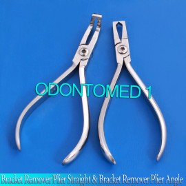 ODM Set Of 2 Bracket Remover Plier Straight & Bracket Remover Plier Angle Ortho