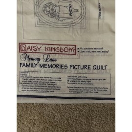 Daisy Kingdom Memory Lane Family Memories Picture Quilt Panel New Vintage