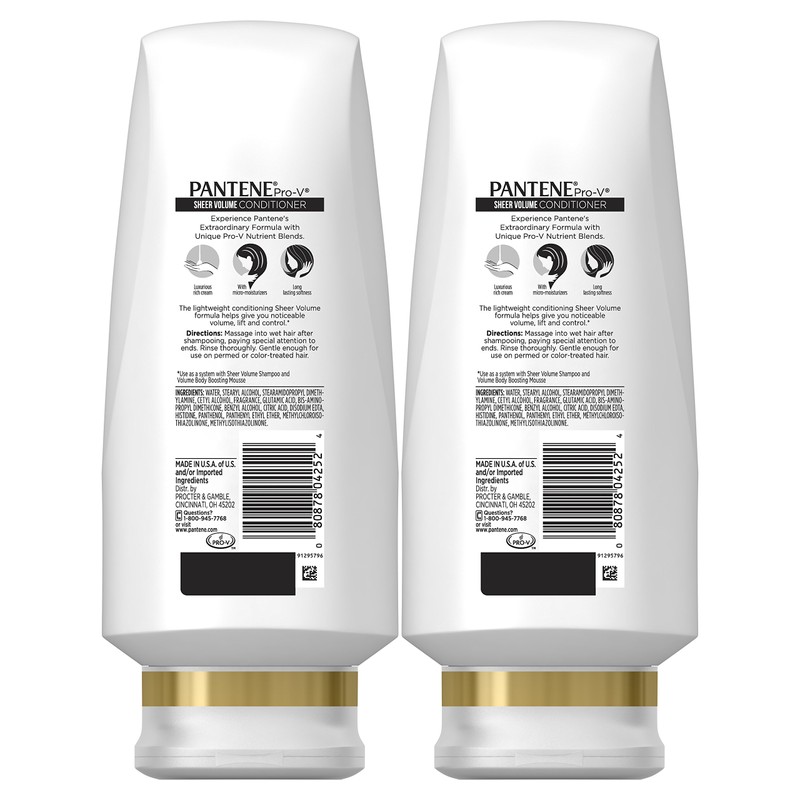 Pantene Pantene Volumizing Conditioner for Fine Hair, Sheer Volume, 24