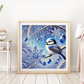 DPDAKIT Diamond Art Kits for Adults, Bird Diamond Painting Kits for Beginner, 5D DIY Round Full Gem Art Crafts for Home Wall Decor Gift, 12x12inch