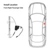 Front Right Passenger Side Power Window Regulator with Motor Assembly,