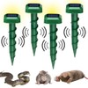 Solar Ultrasonic Pest Repellent for Yard, 4 Pack Deterrent for