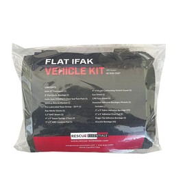 Rescue Essentials Flat IFAK Vehicle Kit (SAM XT Tourniquet) (OD Green)