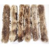 Real Pelts Collar Women Neck Warmer Scarf Raised Raccoon Hairs