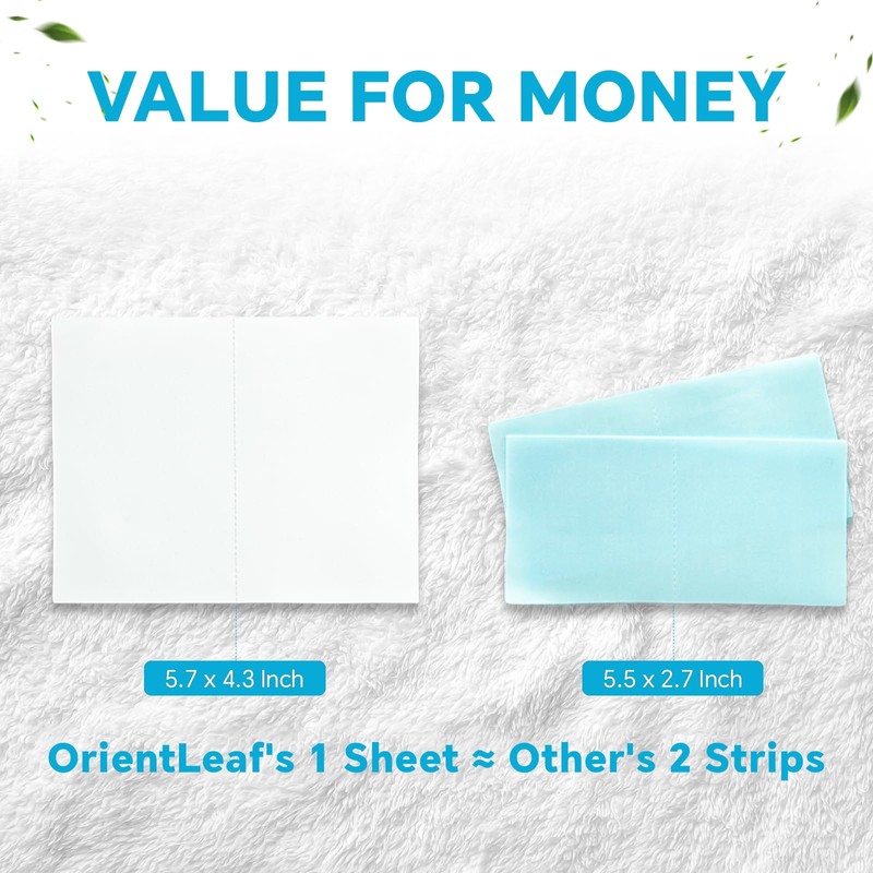 OrientLeaf Laundry Detergent Sheets Fragrance Free, Eco-Friendly, Powerful Cleaning, Up