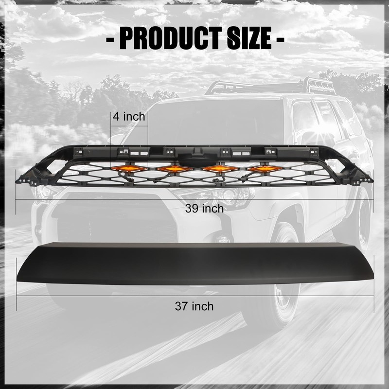 IGLDIPUO Front Hollow Grille For 2020 2021 2022 2023 4Runner