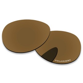 PapaViva Replacement Lenses for Oakley Feedback OO4079 59mm Sunglass Bronze Gold Polarized