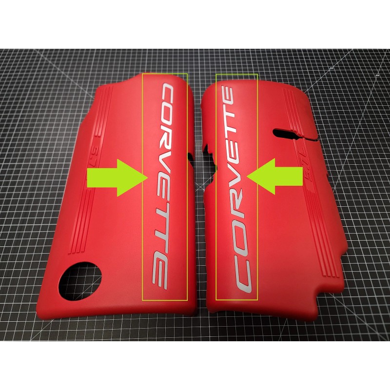 UNDERGROUND DESIGNS CORVETTE Decal Letter Inlays For C5 Fuel Rail