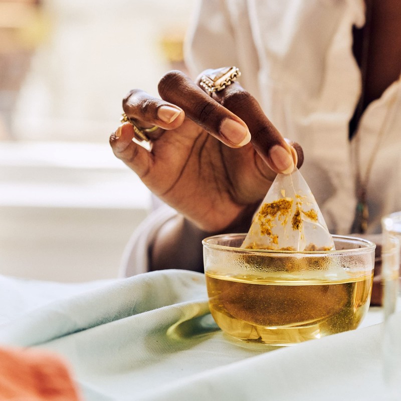Teatulia Organic Chamomile Tea Bags (50 Pyramid Teabags) Raw Whole