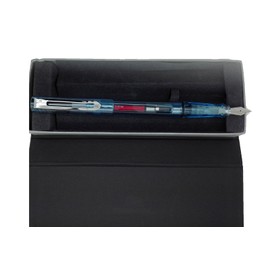 estilografica Calligraphy Nib JinHao 599 Transparent Blue + Converter 4514 Blue