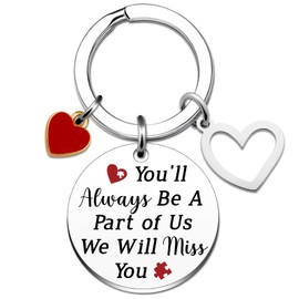 Coworker Gifts Coworker Leaving Gifts for Women Men Keychain Going Away Gift for Friends Farewell Gift for Coworkers Boss New Job Retirement Birthday Christmas Presents for Her Him Goodbye Key Ring