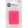 Wilton Birthday Candles, 2.5-Inch, Pink, 24-Pack