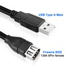 MEIRIYFA Firewire 1394 6 Pin to USB Adapter Cable, Firewire