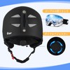 Vihir Ski Helmet Adjustable Ventilation, Goggle and Audio Compatible, Removable