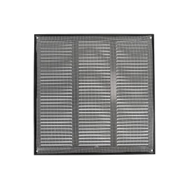 12" x 12" Inch Black Air Vent Cover - Steel Return Air Grilles - for Ceiling and Sidewall - HVAC - with Protection Screen (11.81 x 11.81 Inch, Black)