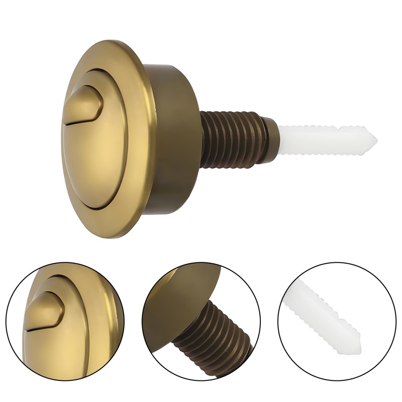 HAFRILY Toilet Flush Button Adjustable Toilet Push Button Flush Replacement,