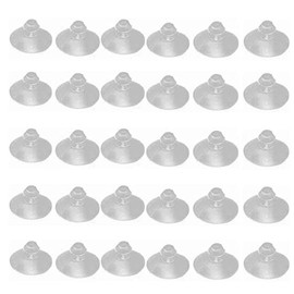 GDQLCNXB 18mm/0.7" Furniture Desk Glass Transparent Anti-Collision Suction Cups Sucker Hanger Pads for Glass Plastic Without Hooks,30PCS