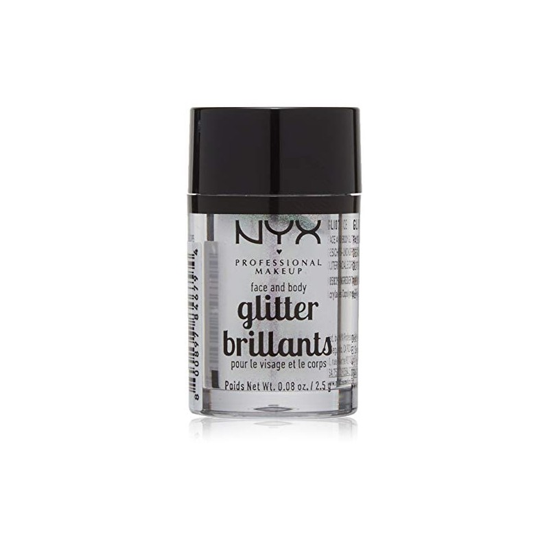 NYX Professional Makeup, Glitter para rostro y cuerpo, Tono Ice,