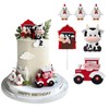 6 decoraciones para tartas de granja, decoración de pasteles de