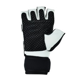 Make or Break Advance Tech Gel Training Gym Gloves, Finger Less Gloves for Weight Lifting, Cross Training, Calisthenics, Cycling and Other Sports (White, Small)