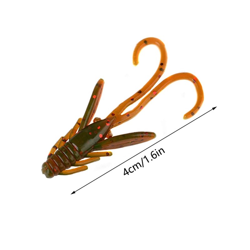 Pack of 20 Soft Plastic Baits Bionic Fishing Lures Elastic