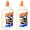 Elmers Liquid School Glue FfIiYv, Washable, 4 Ounces, 2 Count