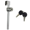 Sliding Glass Door Ratchet Lock with Chrome Finish, Keyed Alike