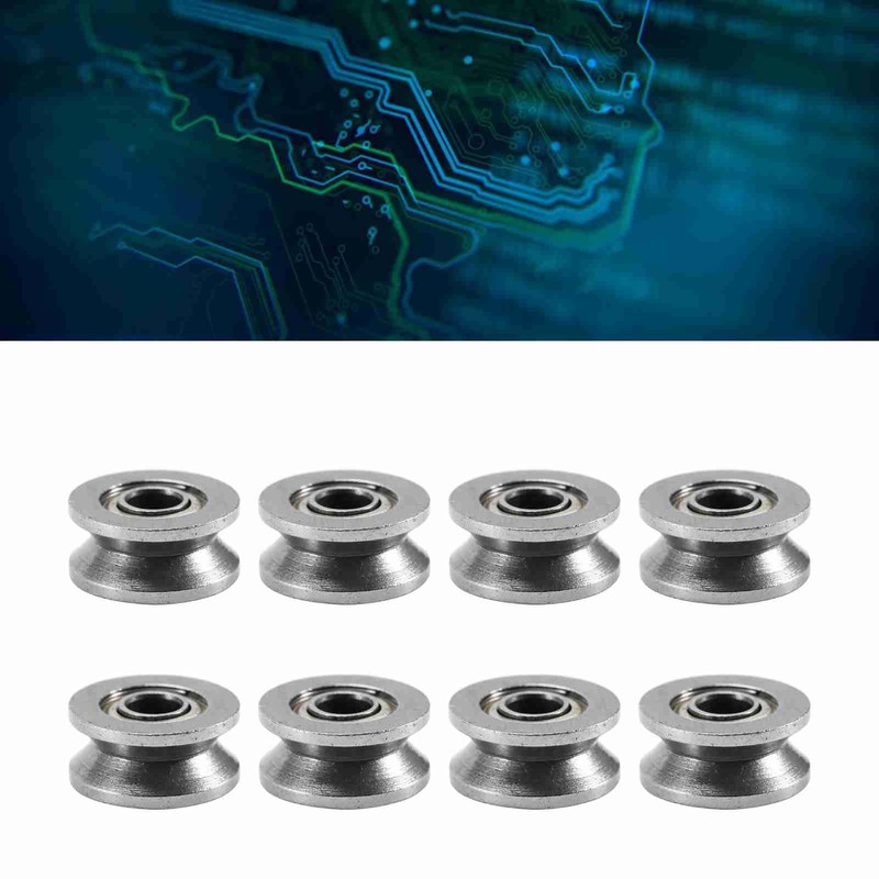 V624ZZ V Deep Groove Ball Bearing Pulley 10pcs For Rail