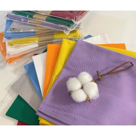 Wooh Home Cotton/Linen Napkins, Home Kitchen Restaurant and Hotel, 47x47cm/40x40cm (Light Purple, 47 * 47cm)